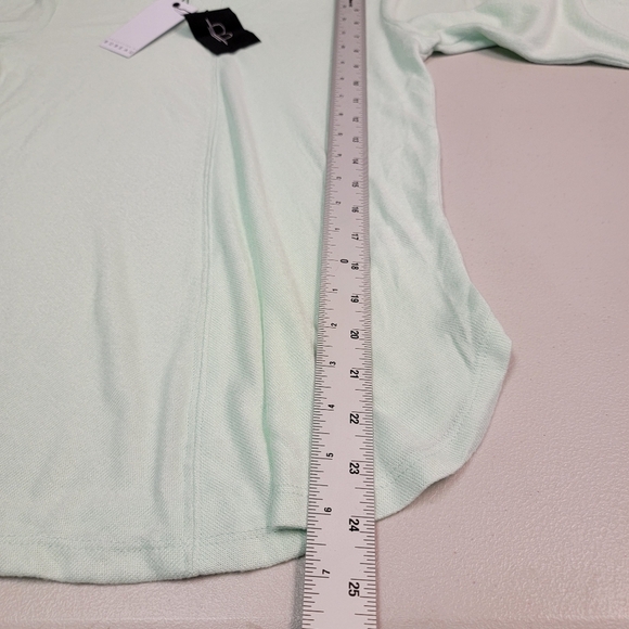 Bobeau Women's Light Green Long Sleeve V Neck Top Size S - Picture 4 of 6